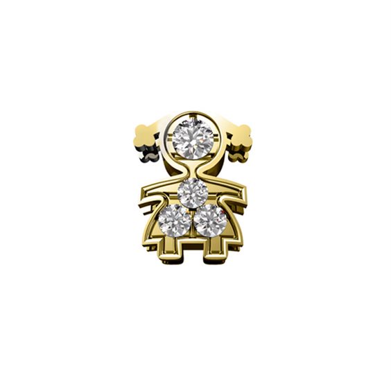 Charm Donna Oro Bambino Elements in Oro giallo Diamante DCHF9611.001 - DCHF9611.001